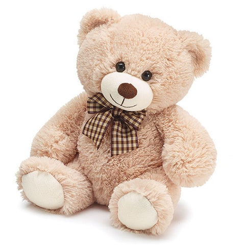 Picture of 10" Sitting Beige Bear Plush - Pack  of 6