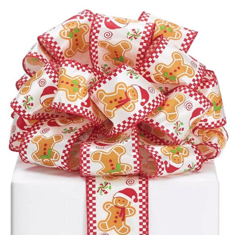 Picture of #40 Gingerbread Man Wired Ribbon