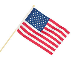 4" X 6" American Flags - 12 Pack