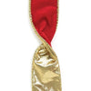 #9 Red Velvet Gold Edge Wired Ribbon