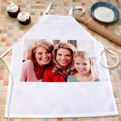 White Apron with Photo Picture