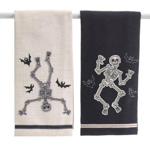 Picture of Assorted Dancing Skeleton Tea Towels - 6 Pack
