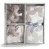 Baby Gift Set with Gray Elephants - Pack of 3 Sets