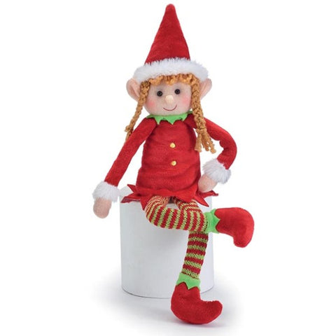 Picture of Bendable Plush Christmas Girl Elf