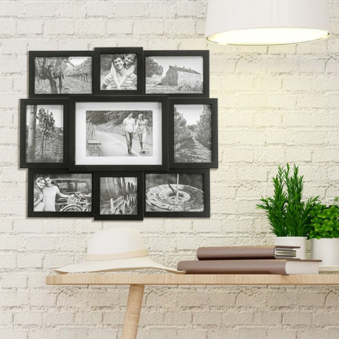 Picture of Black 9-Opening Array Collage Picture Frame