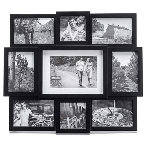 Picture of Black 9-Opening Array Collage Picture Frames - 6 Pack