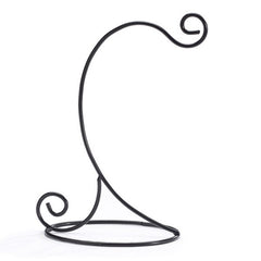 Black Metal Ornament Stand Holders - 12 Pack