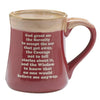 "Born to Fish" Burgundy 18 oz. Coffee Mug with Fisherman's Serenity Prayer - 4 Pack