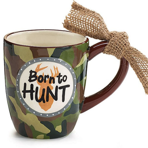 Picture of "Born to Hunt" 16 oz. Camouflage Hunter Ceramic Coffee Mugs - 4 Pack