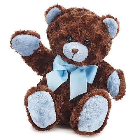 Picture of Brown & Blue Plush Teddy Bear