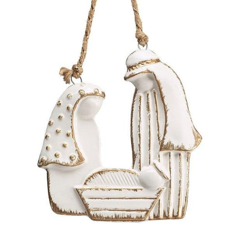 Picture of Brushed Gold Holy Family Ornament