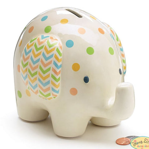 Picture of Ceramic Baby Elephant Bank