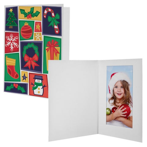 Picture of Christmas Cheer Photo Mount Folders - 12 Pack