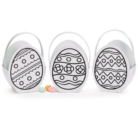 Picture of Color Your Own Paperboard Egg Boxes - Pack of 4 Sets