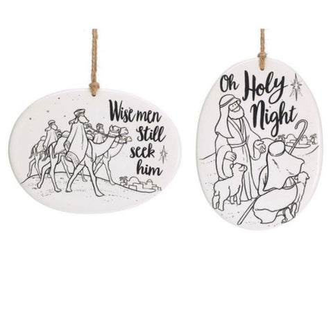 Picture of Color Your Own Wise Men Ornament Set