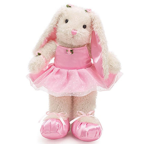 Picture of Creamy White Plush Ballerina Bunny