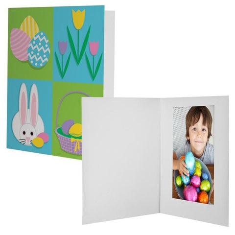 Picture of Easter Bunny Quad Photo Mount Folders - 12 Pack
