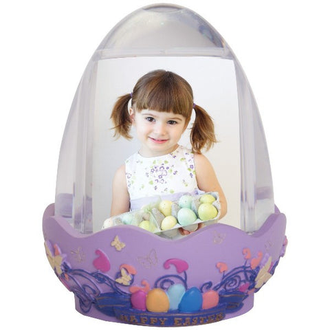 Picture of Easter Egg Photo Snow Globe with Resin Base