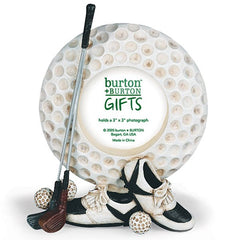 Golf Ball Shaped Picture Frames - 3 Pack