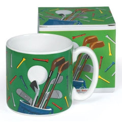 Golf Club 13 oz. Ceramic Coffee Mugs - 6 Pack
