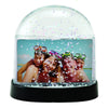 Horizontal Photo Snow Globe with Clear Back - 6 Pack