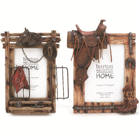 Picture of Horse and Saddle Photo Picture Frame Set