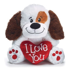 I Love You Valentine's Plush Puppy - Pack of 4
