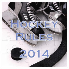 Hockey Hardboard Square Puzzle with 25 Pieces