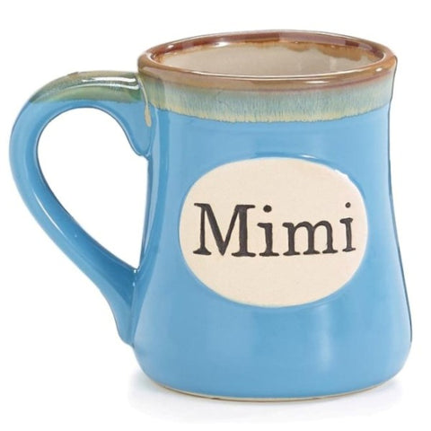 Picture of Light Blue Mimi/Message 18 oz. Porcelain Mugs - 4 Pack