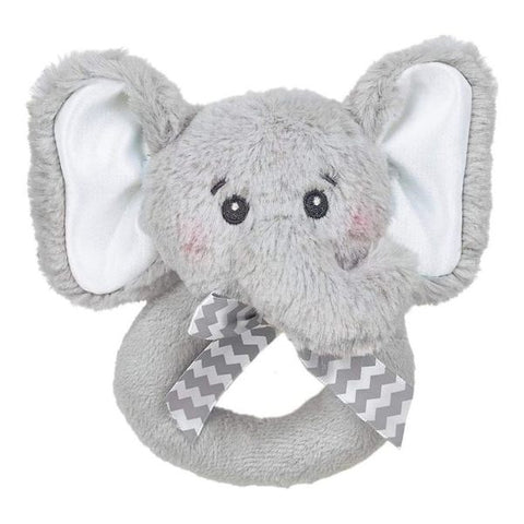 Picture of Lil' Spout Gray Elephant Plush Ring Rattle