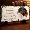 Long Rectangular Stone Photo Slate Plaques