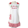 Merry Christmas Gingham Ruffle Apron