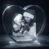 Heart Shaped 3D Photo Crystal