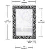 Morgan Pewter Swirl 4x6 Metal Picture Frame