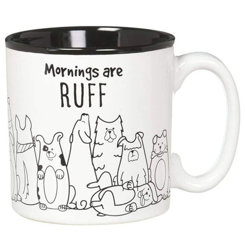 Picture of Mornings Are Ruff Ceramic Mugs - 6 Pack