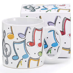 Music Notes 12 oz. Ceramic Mug