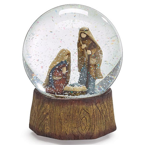 Picture of Nativity Snow Globe Plays Silent Night