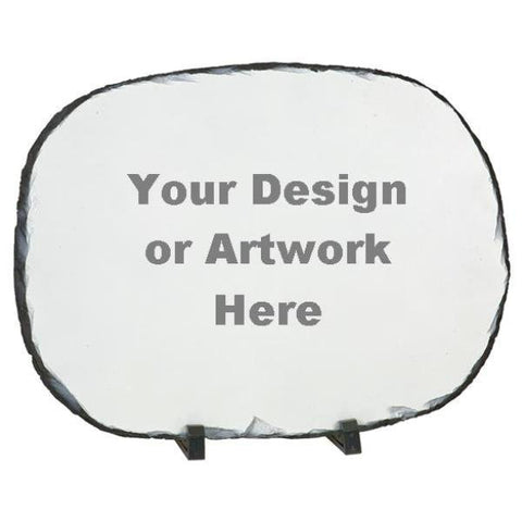 Picture of Oval Stone Photo Slates with Your Own Design
