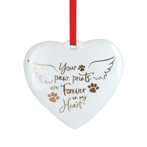 Picture of Paw Prints Forever In My Heart Ornament