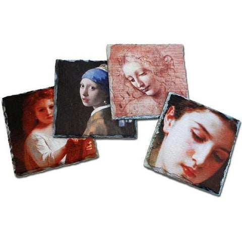 Picture of Stone Photo Slate Coaster Set