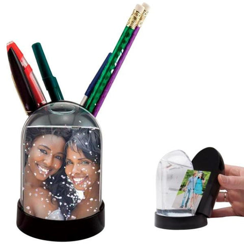 Picture of Photo Snow Globe Pencil Cup