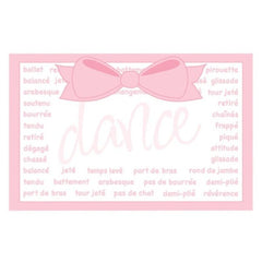 Pink Bow Dance Tour Jete Blank Enclosure Cards