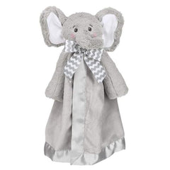 Plush Stuffed Animal Security Blanket Lil' Spout Gray Elephant Snuggler