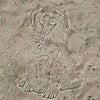 Photo Sandy Ground Drawing on Rectangular Stone Slates