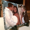 Two Photos Printed on Rectangular Stone Slates