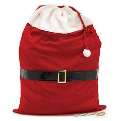 Red Velvet Santa Claus Gift Bag