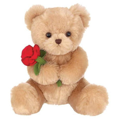 Remington Plush Stuffed Teddy Bear with Rose