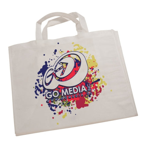 Picture of White Canvas 7" Gusset Tote Bag with Your Own Design