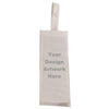 White Canvas 4" Gusset Wine Bag with Your Own Design