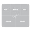 Five Photos Collage Fabric Mouse Pad
